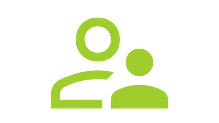 zwei Personen Icon, symbolisch für die Assistenz der SSF Geschäftsführung